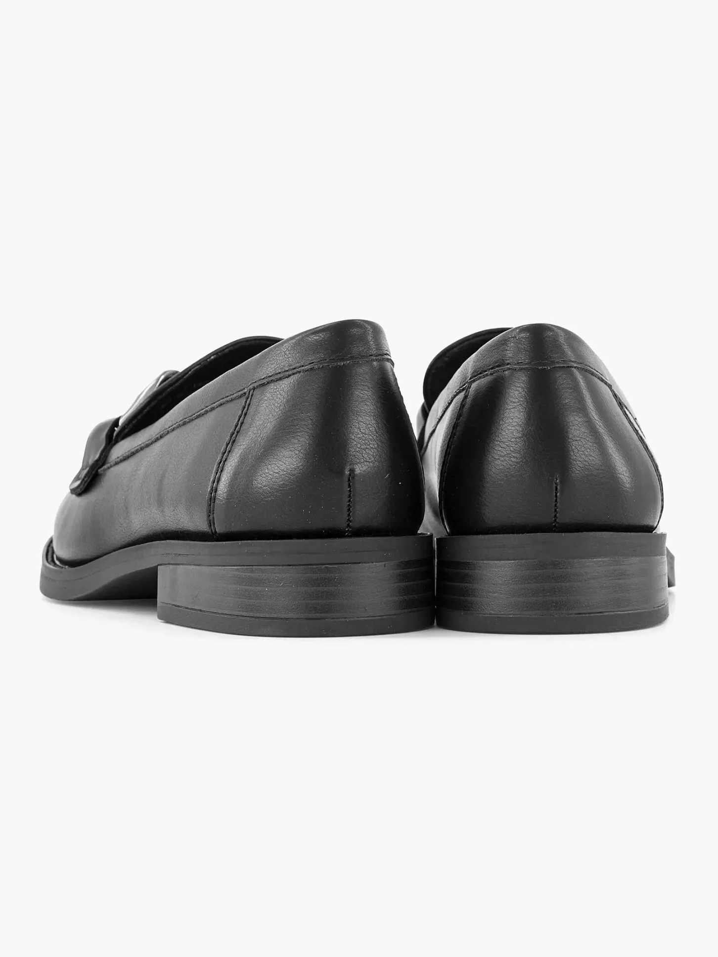 Outlet Zwarte Loafer Sierketting Dames Instappers