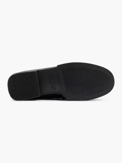 Clearance Zwarte Loafer Sierketting Dames Instappers
