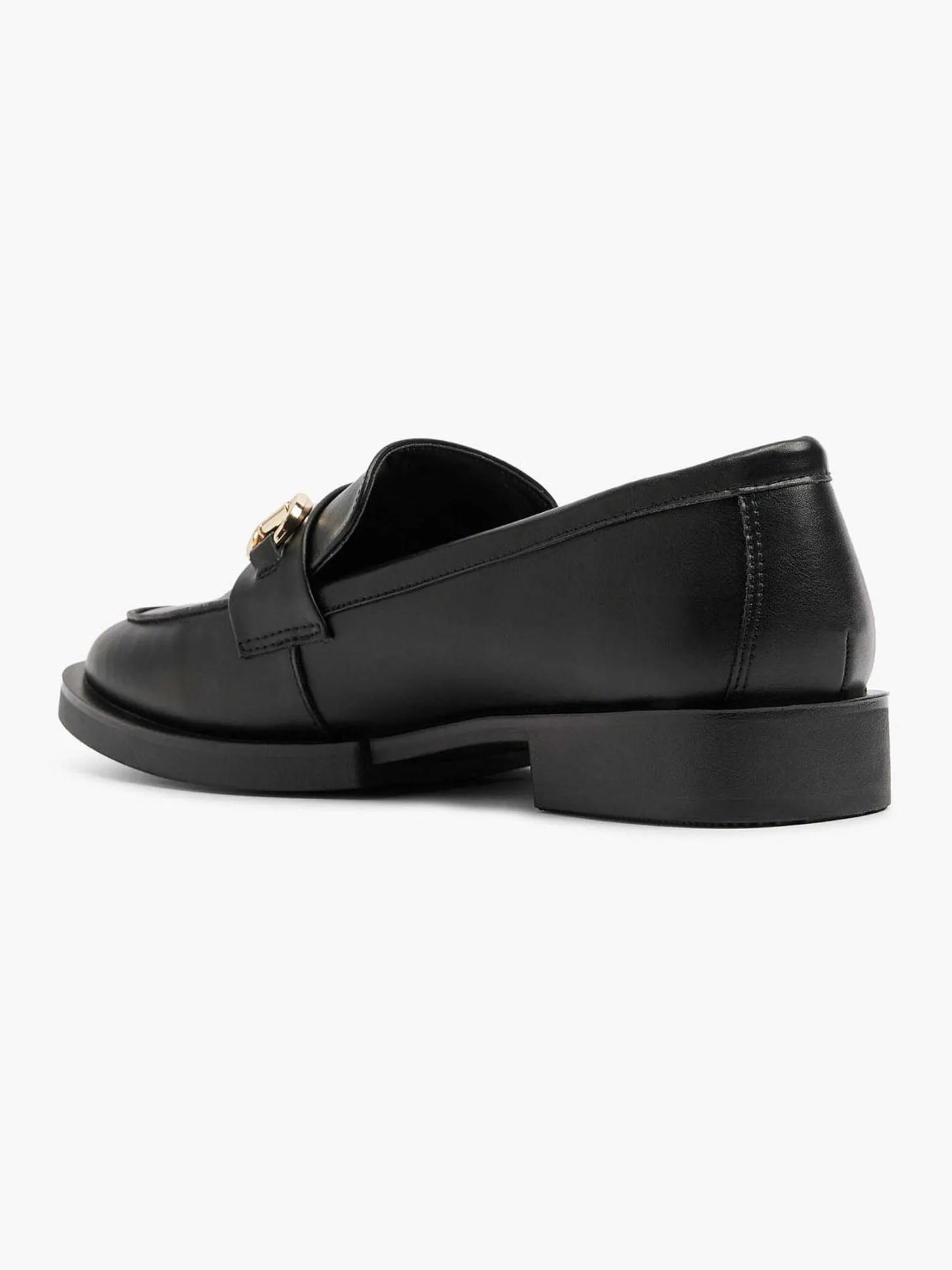 Clearance Zwarte Loafer Sierketting Dames Instappers