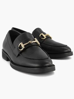 Clearance Zwarte Loafer Sierketting Dames Instappers