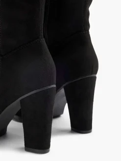 New Zwarte Overknee Laars Hak Dames Hoge Hakken