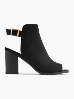 Hot Zwarte Peep Toe Sandalette Dames Sandalen