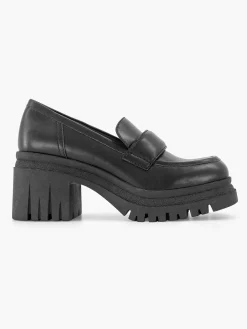 Zwarte Platform Loafer Dames Pumps