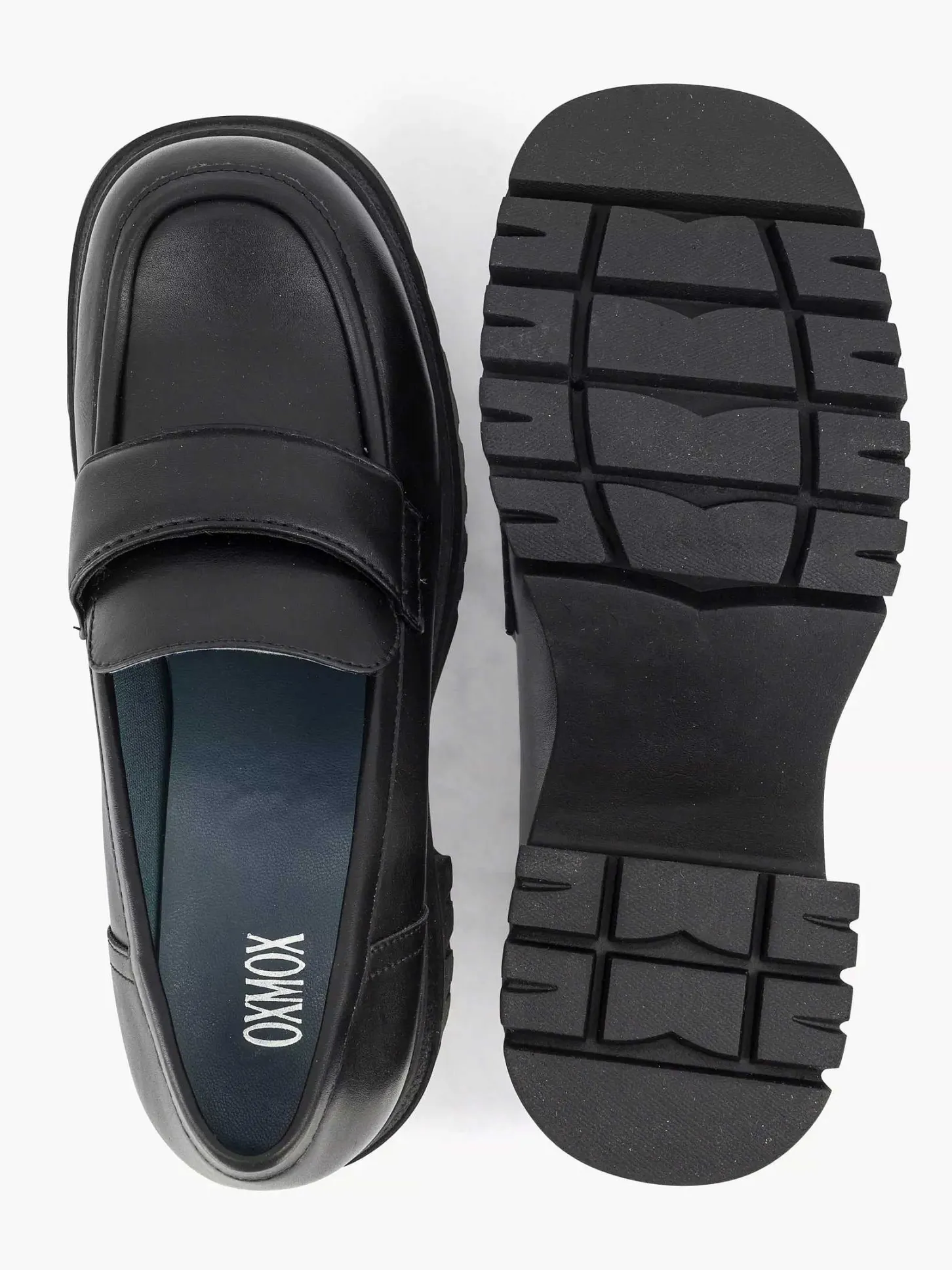 Zwarte Platform Loafer Dames Pumps