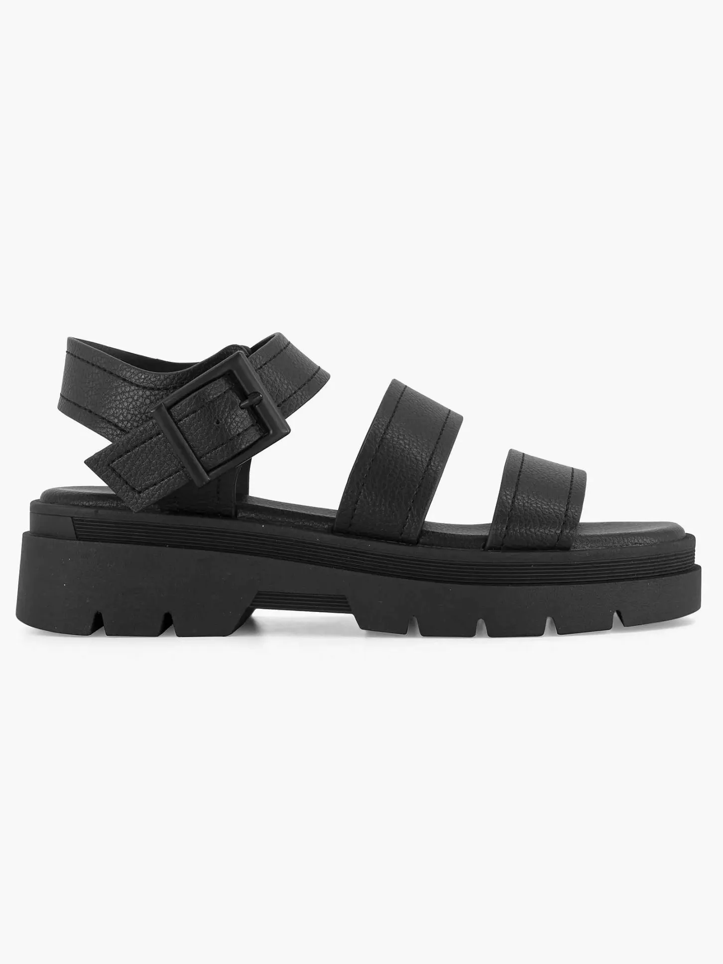 Outlet Zwarte Platform Sandaal Dames Sandalen