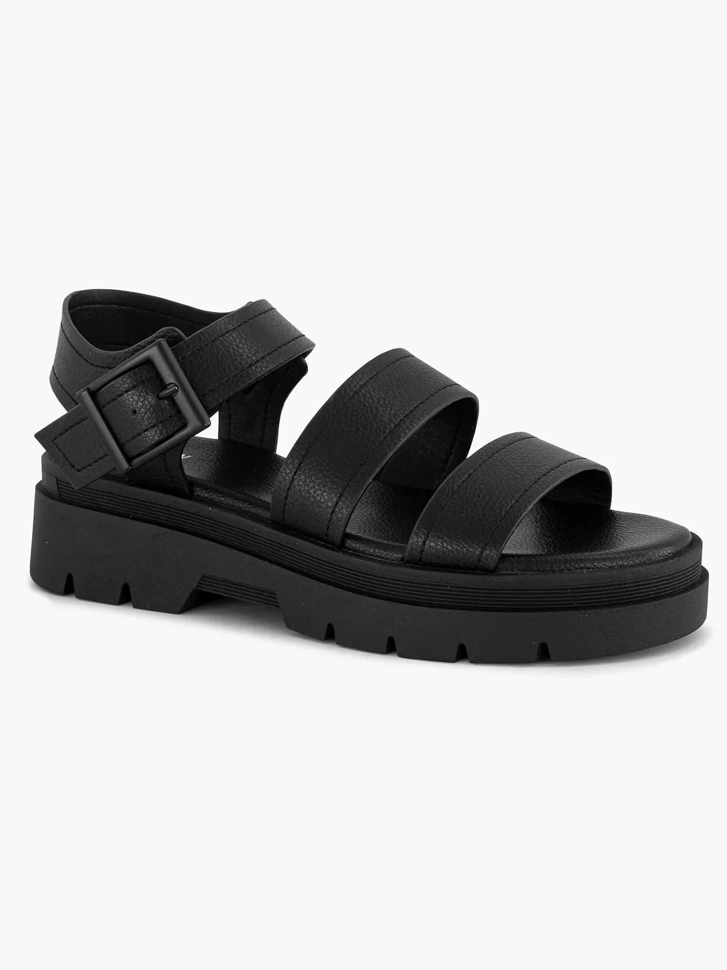 Outlet Zwarte Platform Sandaal Dames Sandalen