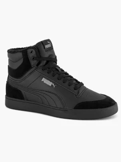 Sale Zwarte Shuffle Mid Fur Heren Sneakers