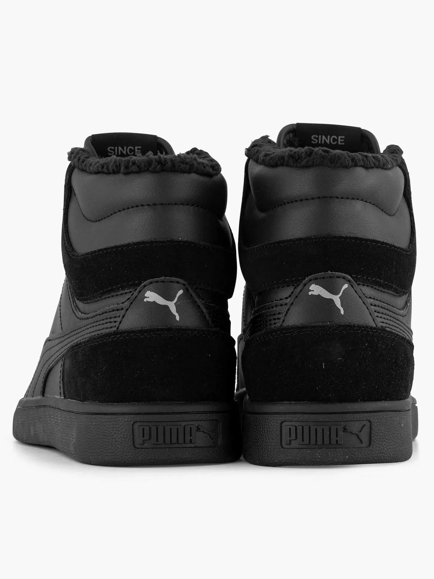 Sale Zwarte Shuffle Mid Fur Heren Sneakers