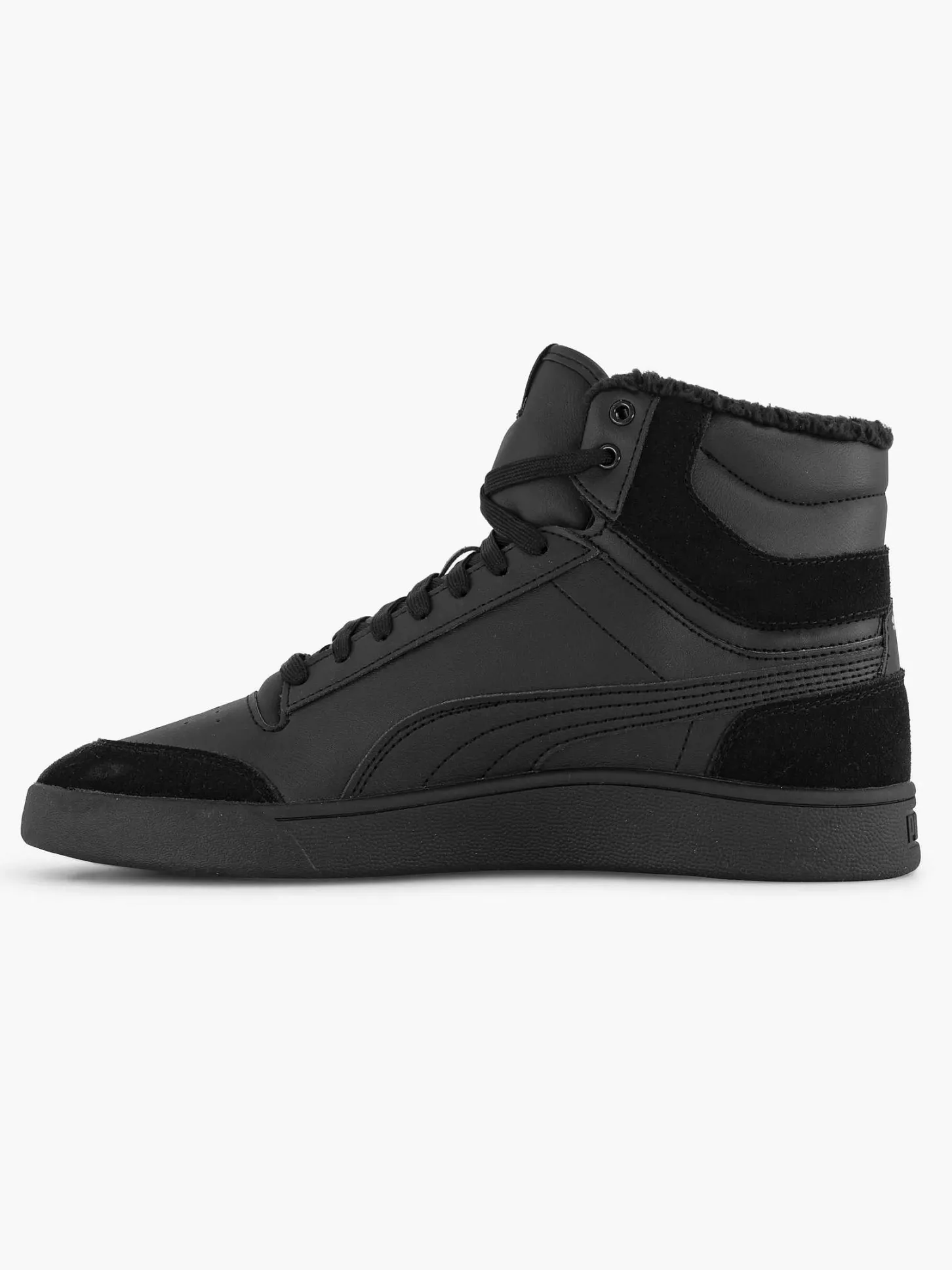 Sale Zwarte Shuffle Mid Fur Heren Sneakers
