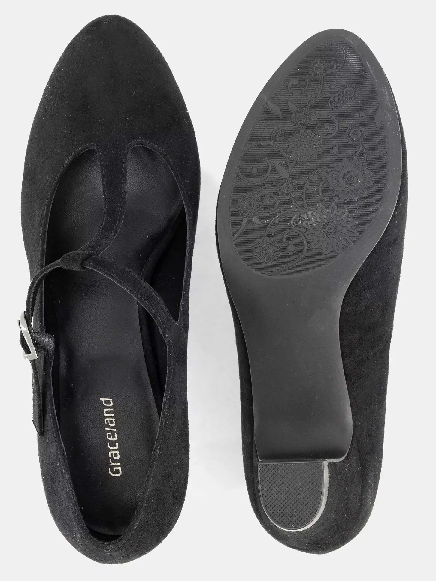 Discount Zwarte Pump Gesp Dames Hoge Hakken
