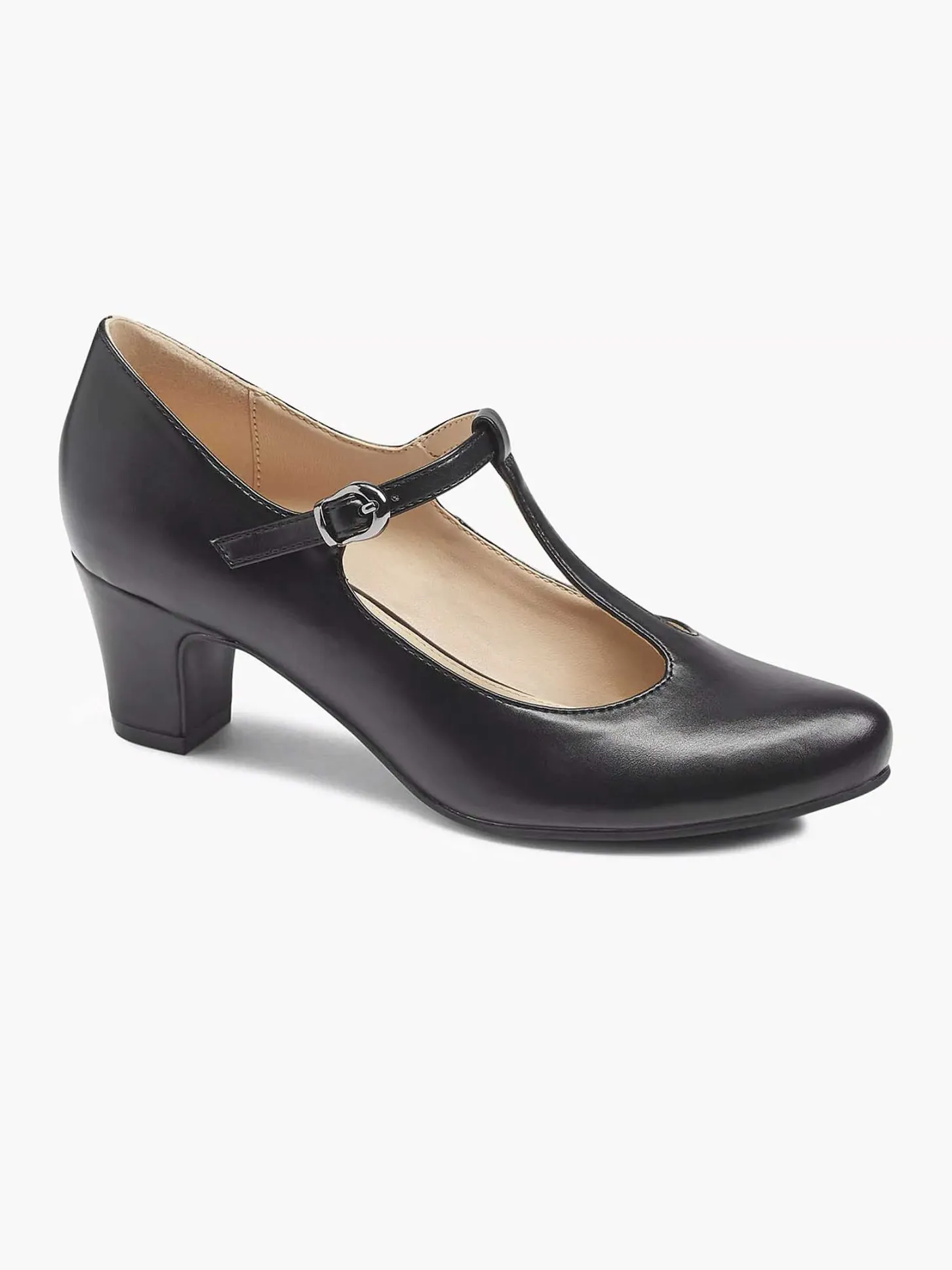 Online Zwarte Pump Gesp Dames Hoge Hakken