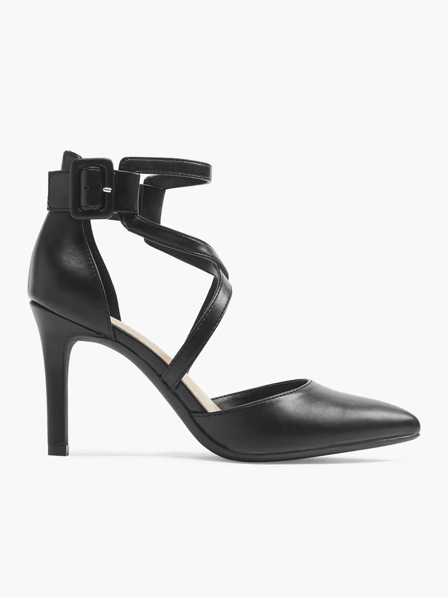 Online Zwarte Pump Gespsluiting Dames Hoge Hakken