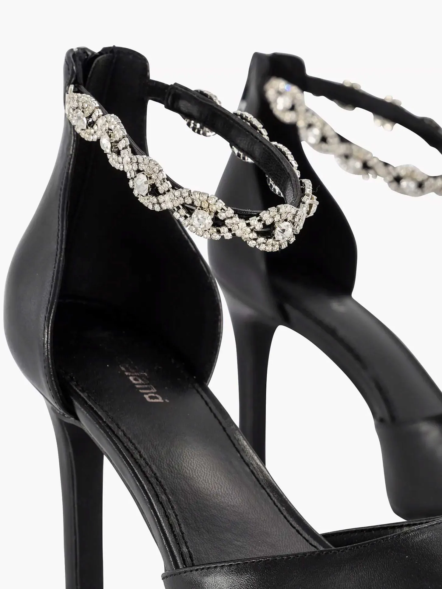 Clearance Zwarte Pump Steentjes Dames Pumps