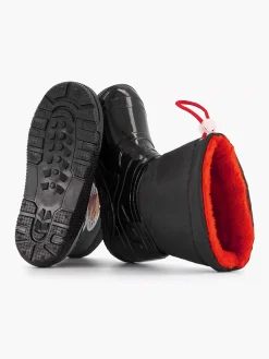 Sale Zwarte Regenlaars Gevoerd Kinderen Babyschoenen