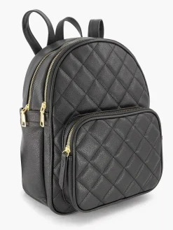 New Zwarte Rugzak Doorgestikt Dames Online Exclusive Accessoires