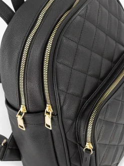 New Zwarte Rugzak Doorgestikt Dames Online Exclusive Accessoires