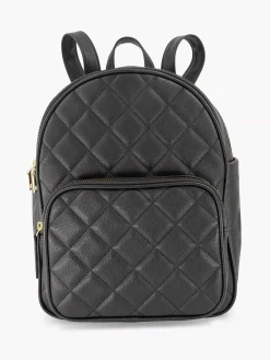 New Zwarte Rugzak Doorgestikt Dames Online Exclusive Accessoires