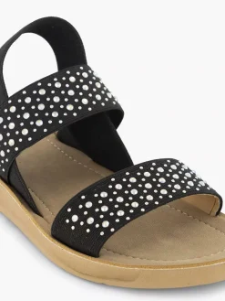 Outlet Zwarte Sandaal Kinderen Jongensschoenen