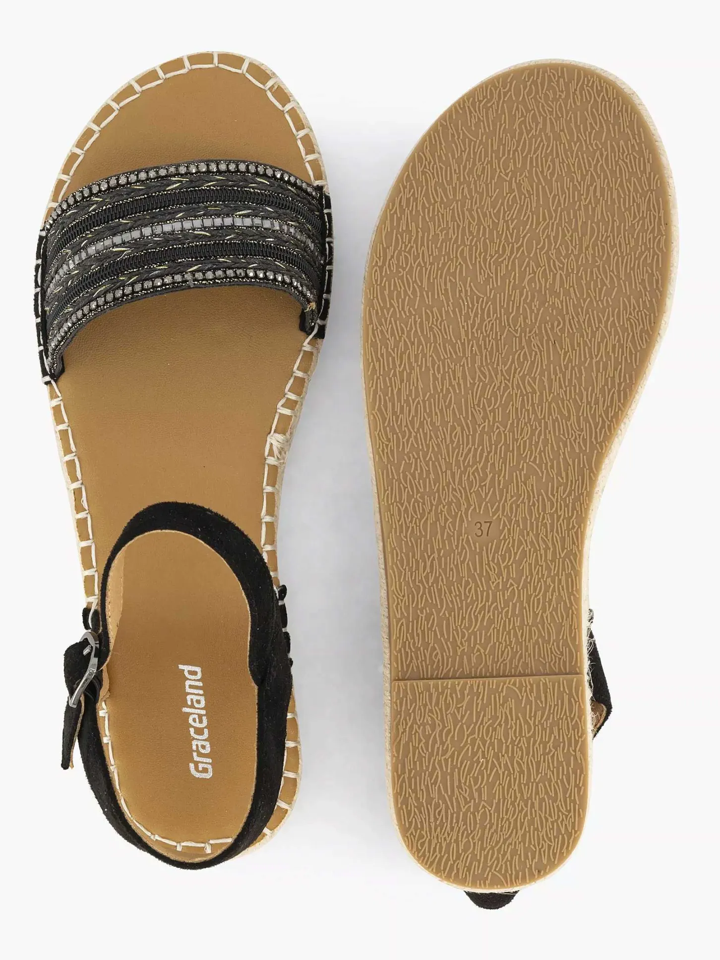 Clearance Zwarte Sandaal Dames Sandalen