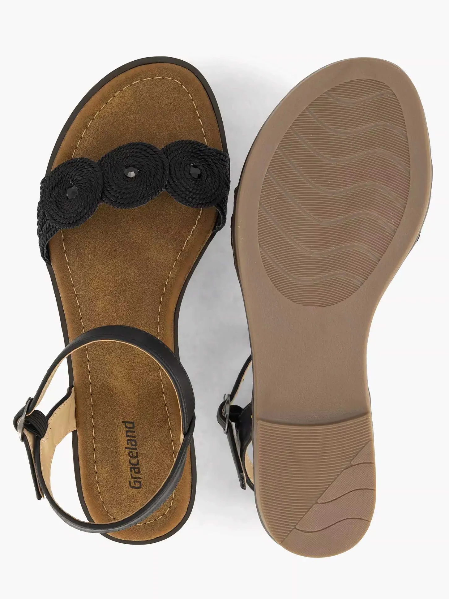 Clearance Zwarte Sandaal Dames Sandalen