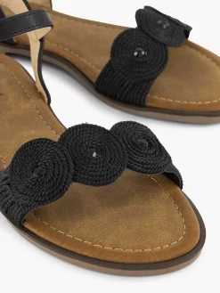 Clearance Zwarte Sandaal Dames Sandalen