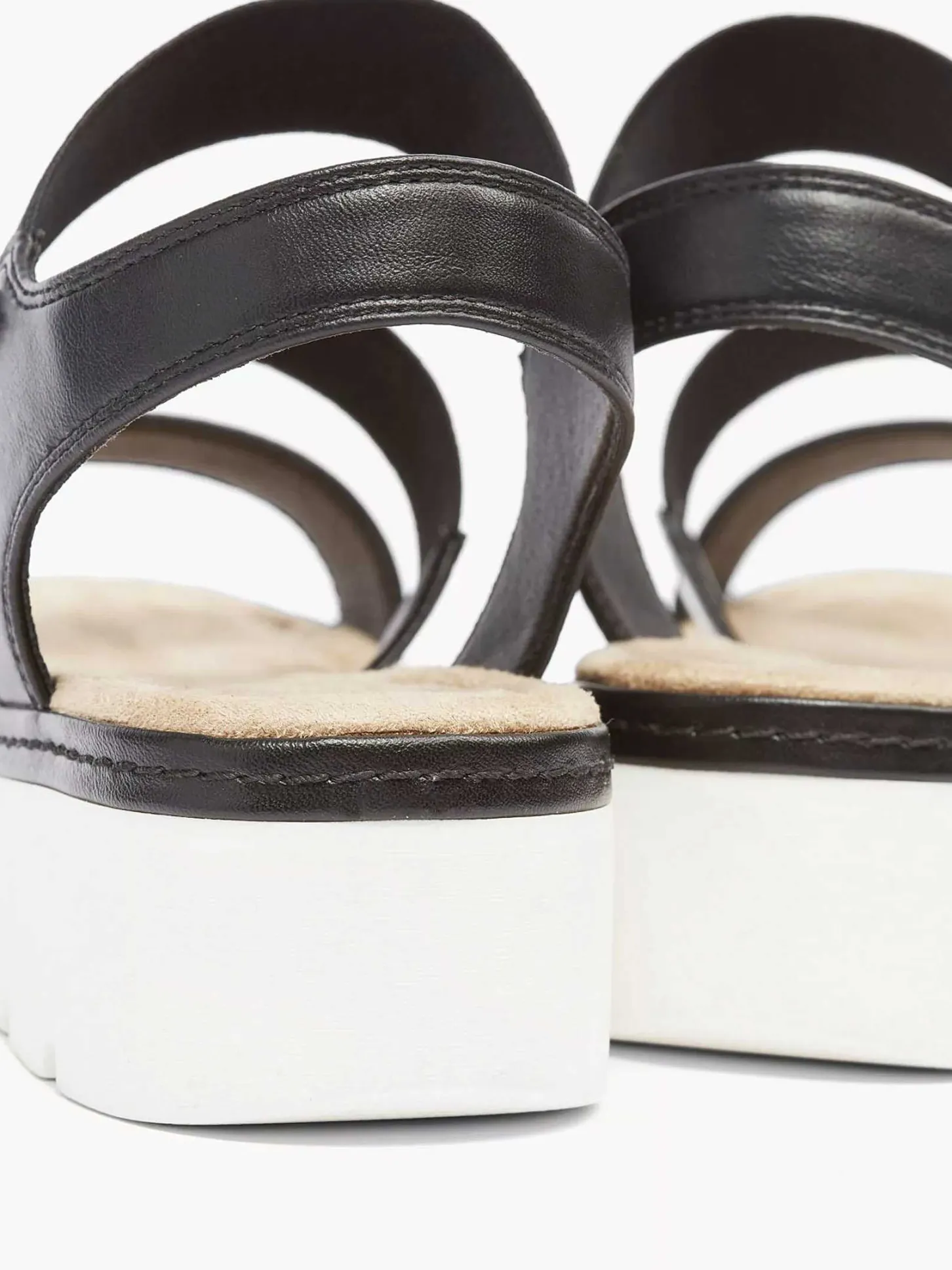 Outlet Zwarte Sandaal Elastisch Dames Sandalen