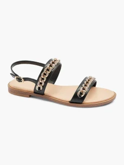 Hot Zwarte Sandaal Sierketting Dames Sandalen
