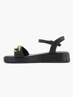 Hot Zwarte Sandaal Sierketting Dames Sandalen