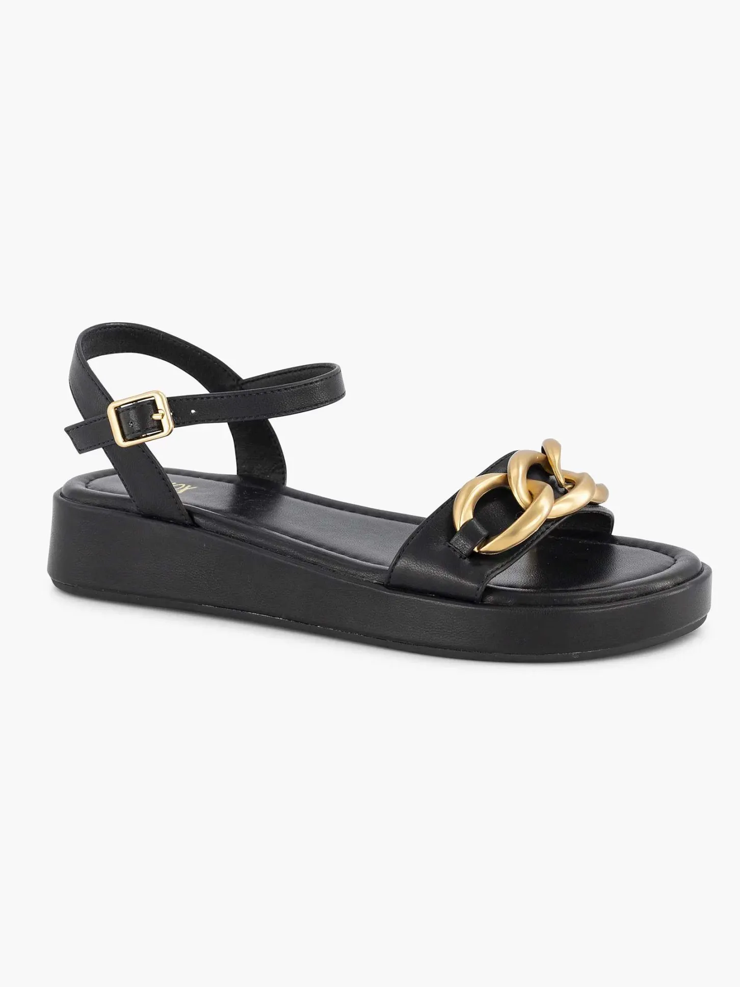 Hot Zwarte Sandaal Sierketting Dames Sandalen