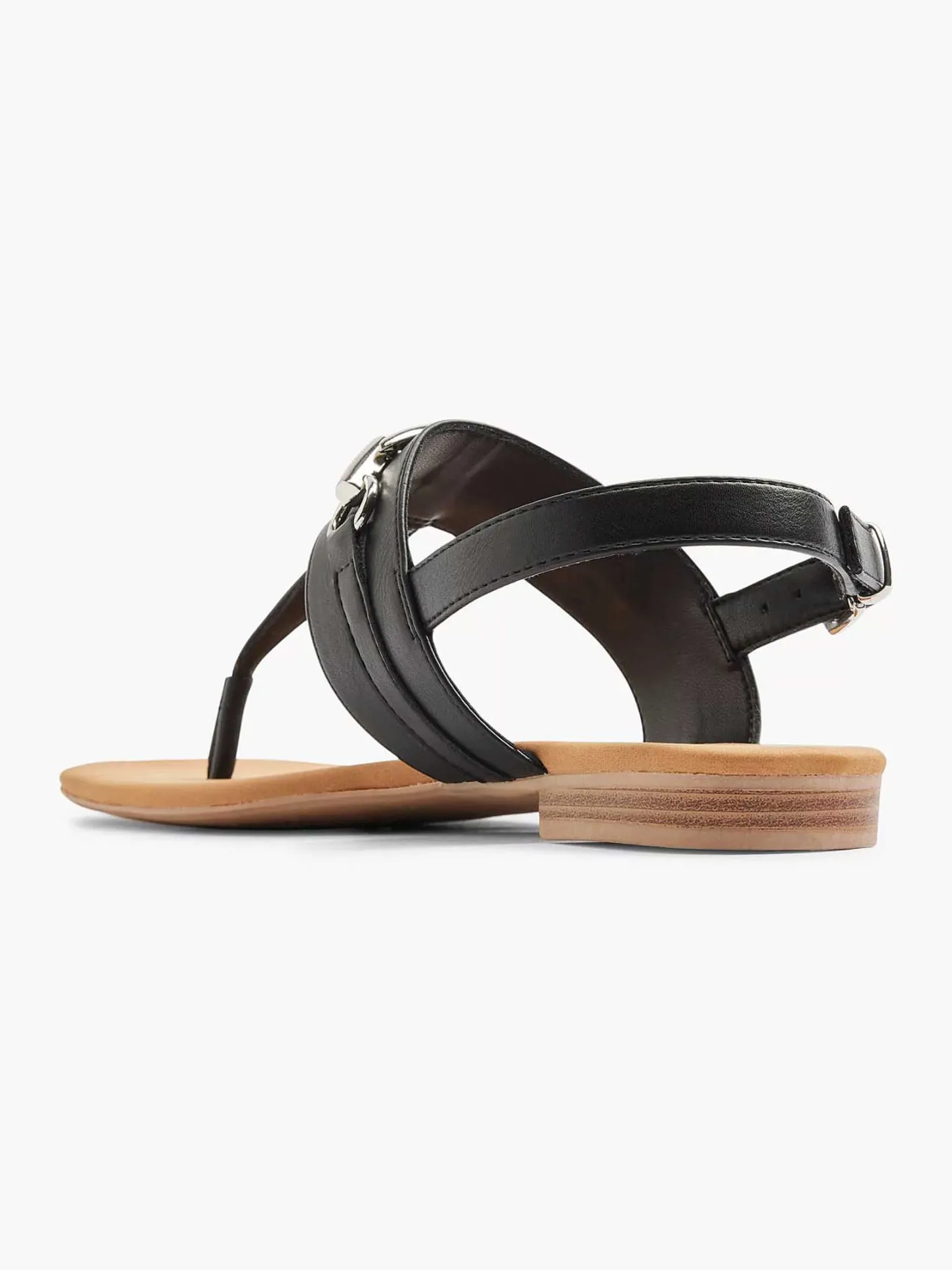 Discount Zwarte Sandaal Sierketting Dames Sandalen
