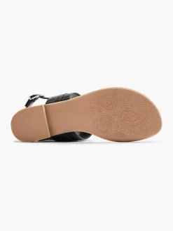 Discount Zwarte Sandaal Sierketting Dames Sandalen