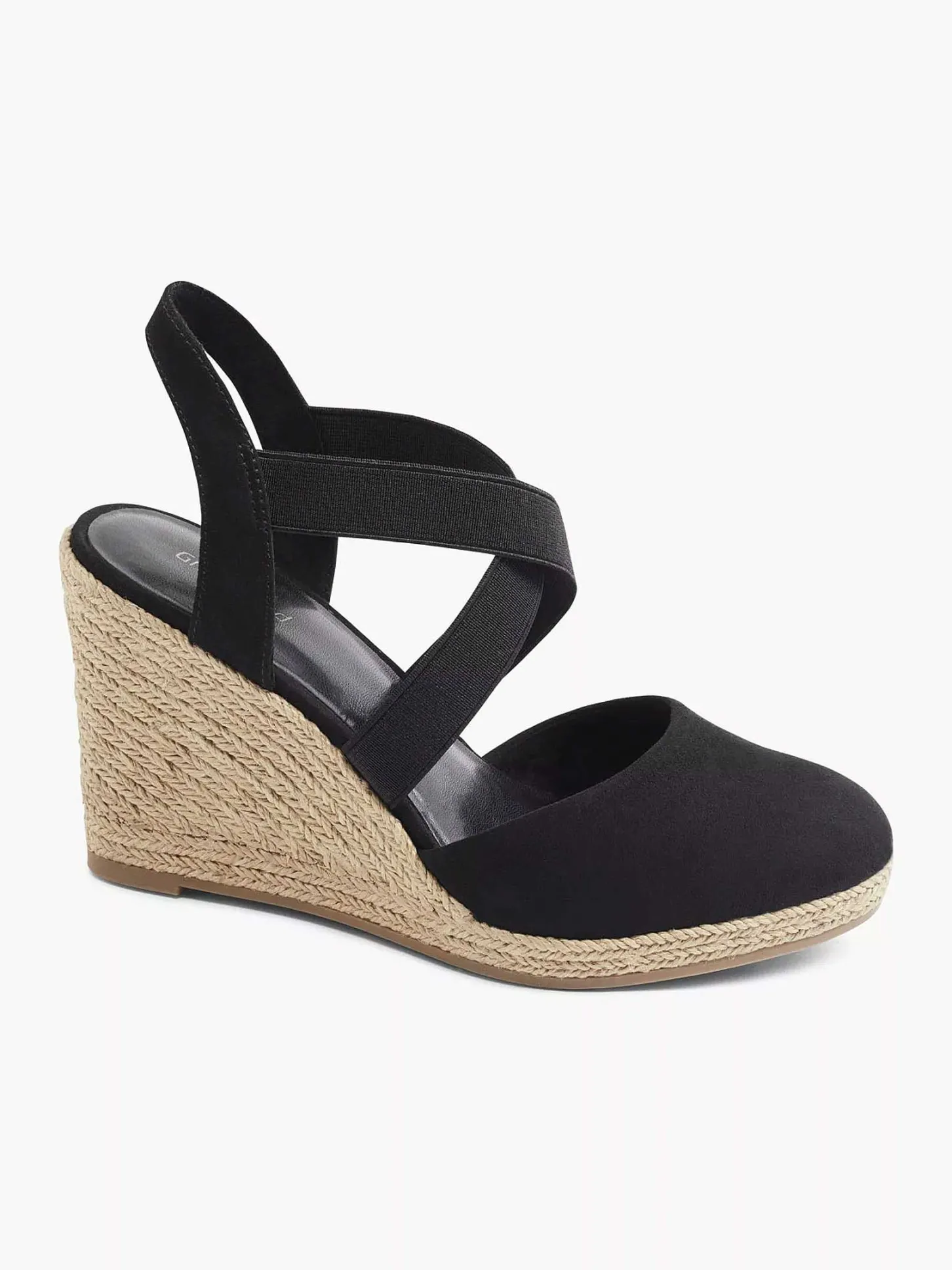 Hot Zwarte Sandaal Sleehak Dames Sandalen