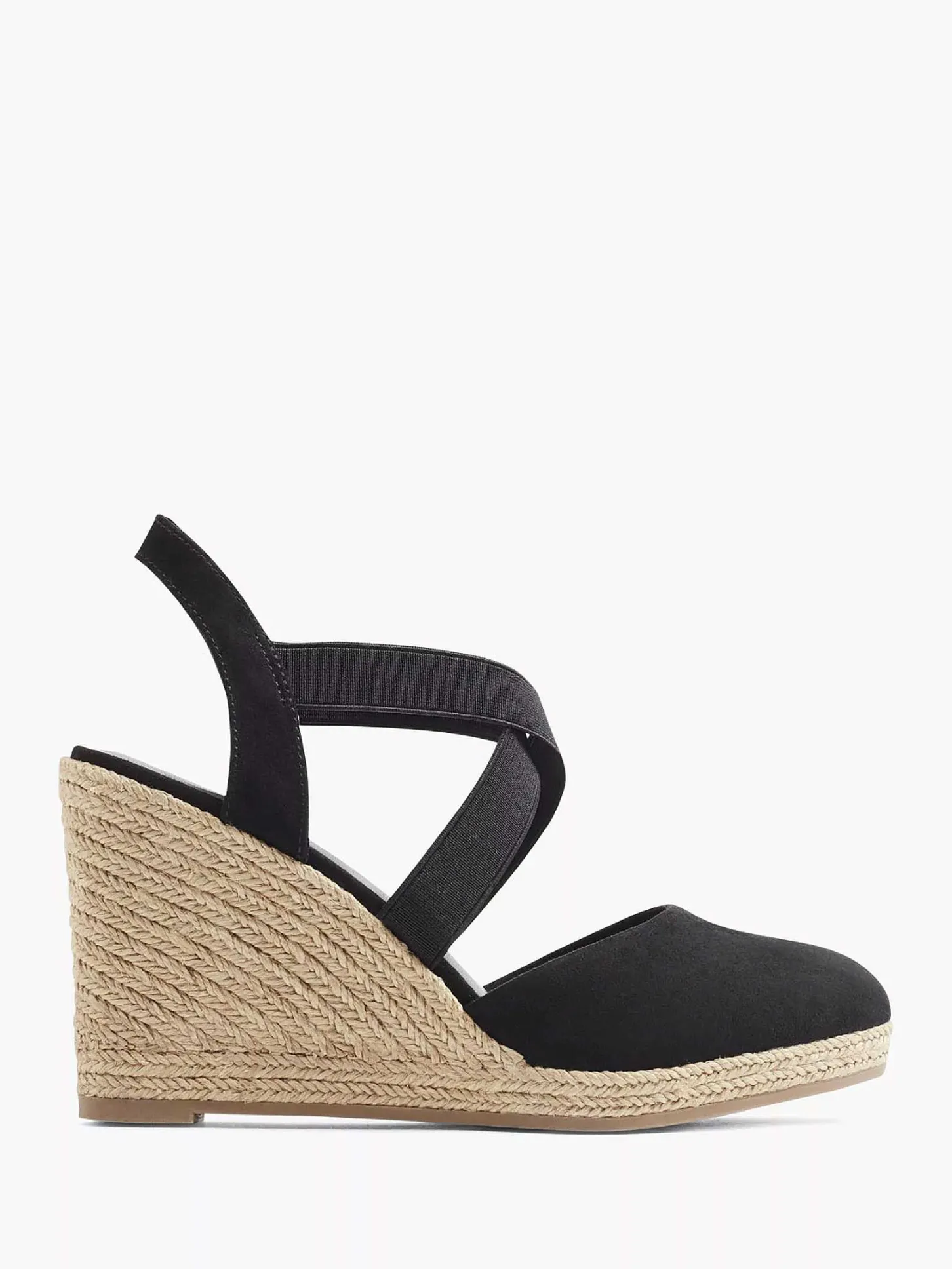 Hot Zwarte Sandaal Sleehak Dames Sandalen