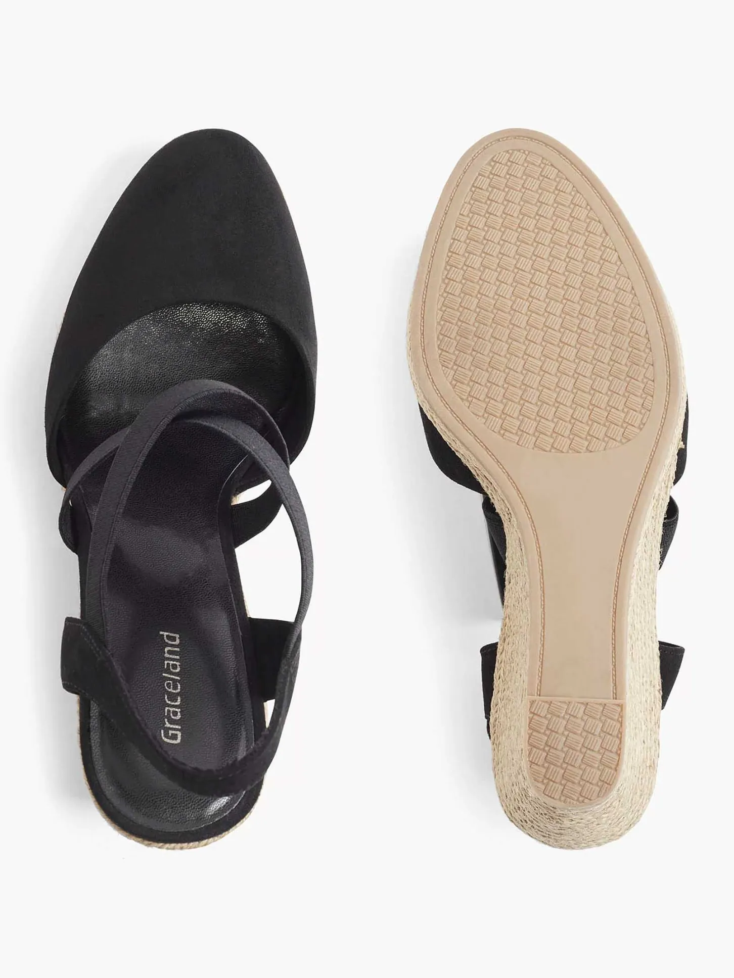 Hot Zwarte Sandaal Sleehak Dames Sandalen