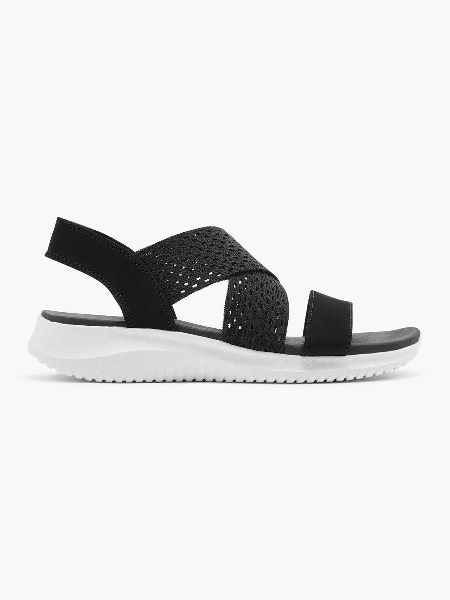 Outlet Zwarte Sandalen Neon Star Dames Sandalen