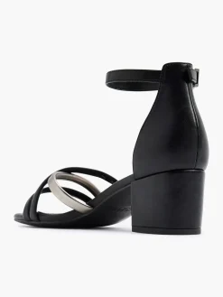 Outlet Zwarte Sandalette Dames Sandalen