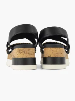 Outlet Zwarte Sandalette Dames Sandalen