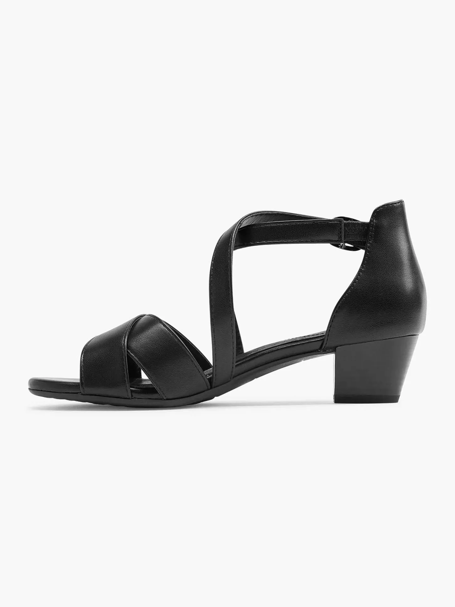 Discount Zwarte Sandalette Dames Comfort Schoenen