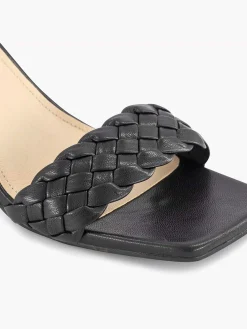Online Zwarte Sandalette Gevlochten Dames Sandalen