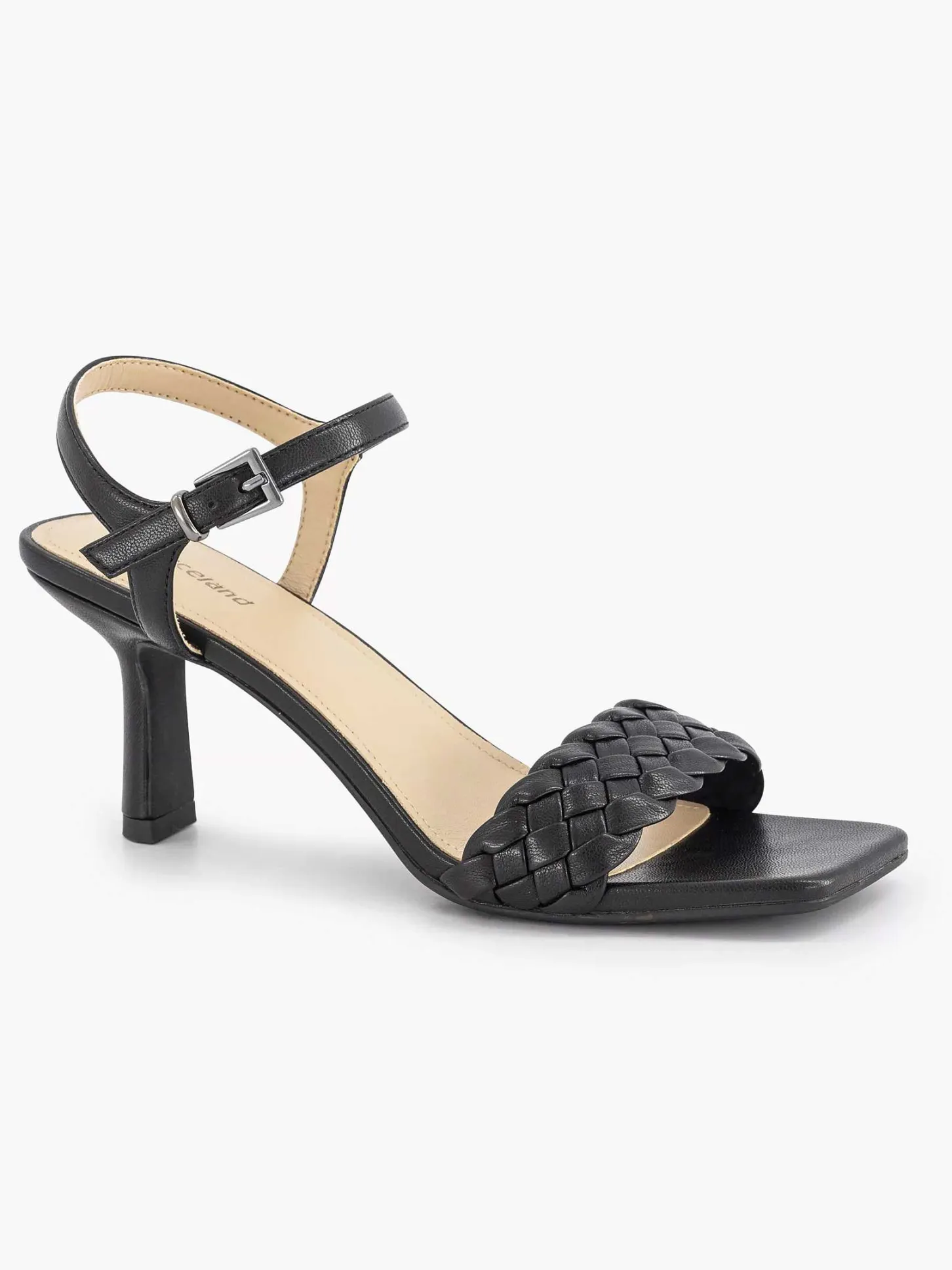 Online Zwarte Sandalette Gevlochten Dames Sandalen
