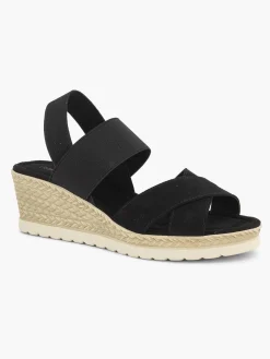 Clearance Zwarte Sandalette Sleehak Dames Sandalen