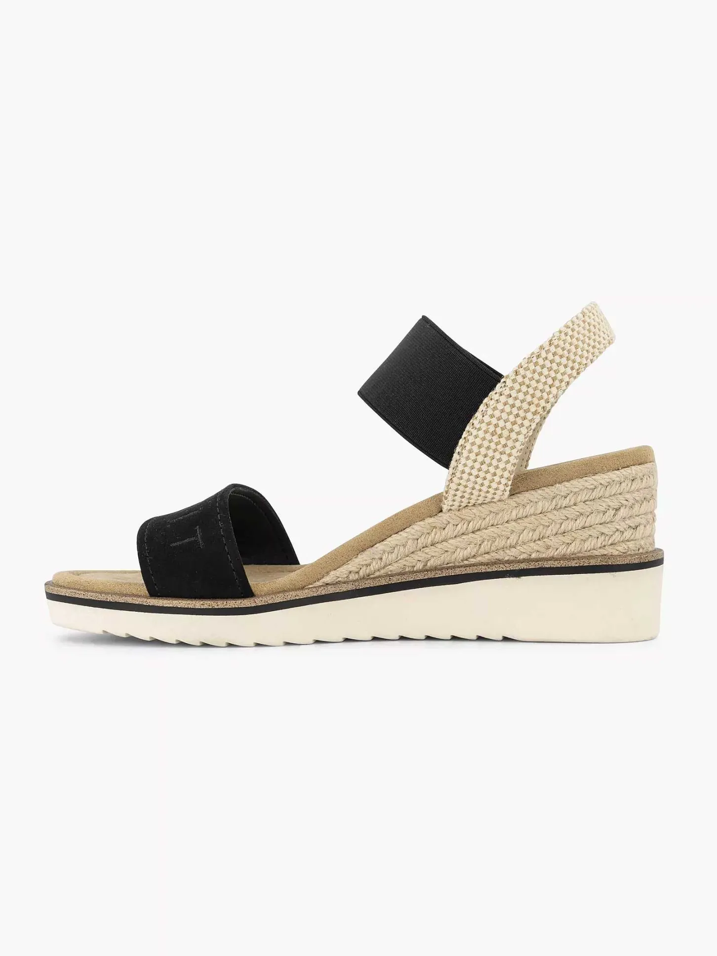 Outlet Zwarte Sandalette Sleehak Dames Sandalen