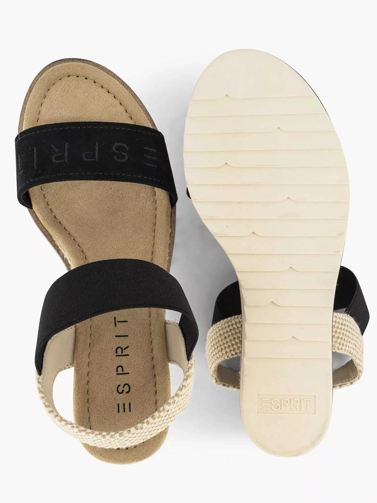 Outlet Zwarte Sandalette Sleehak Dames Sandalen