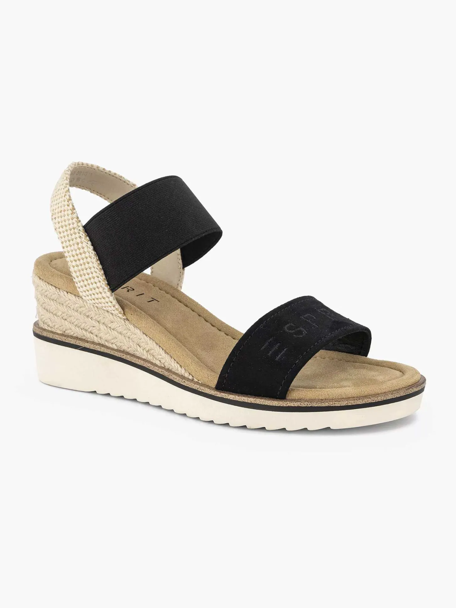 Outlet Zwarte Sandalette Sleehak Dames Sandalen
