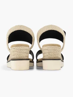 Outlet Zwarte Sandalette Sleehak Dames Sandalen