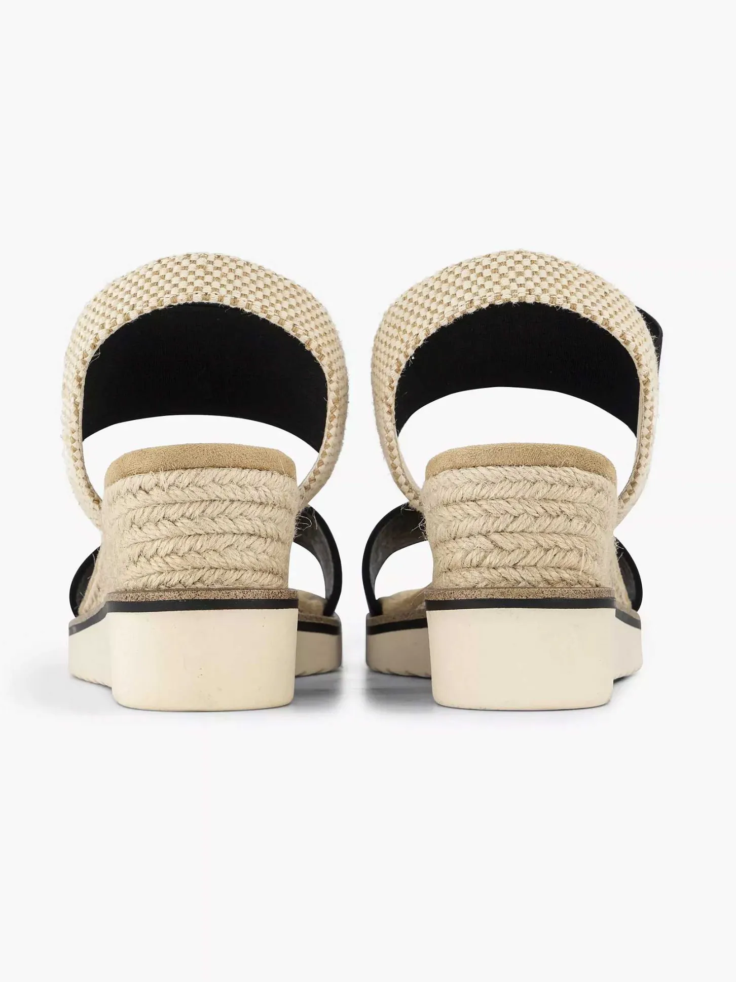 Outlet Zwarte Sandalette Sleehak Dames Sandalen