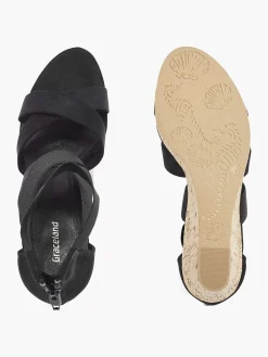Hot Zwarte Sandalette Sleehak Dames Sandalen