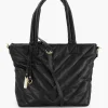 Best Zwarte Schoudertas Doorgestikt Dames Online Exclusive Accessoires
