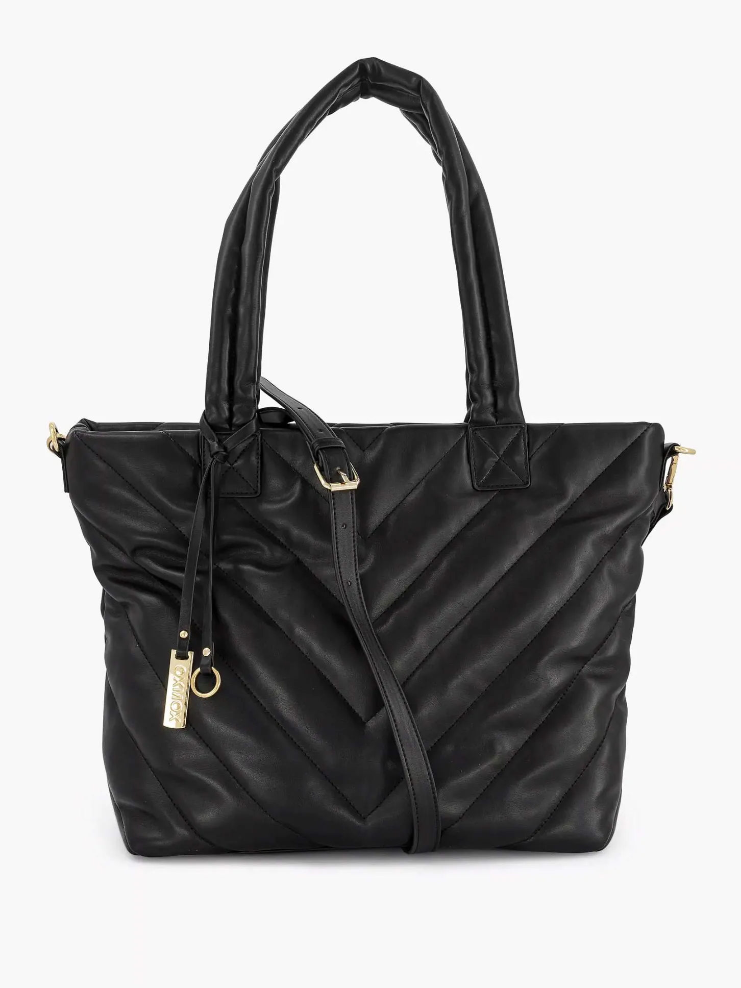 Best Zwarte Schoudertas Doorgestikt Dames Online Exclusive Accessoires