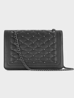 Zwarte Schoudertas Padded Dames Online Exclusive Accessoires